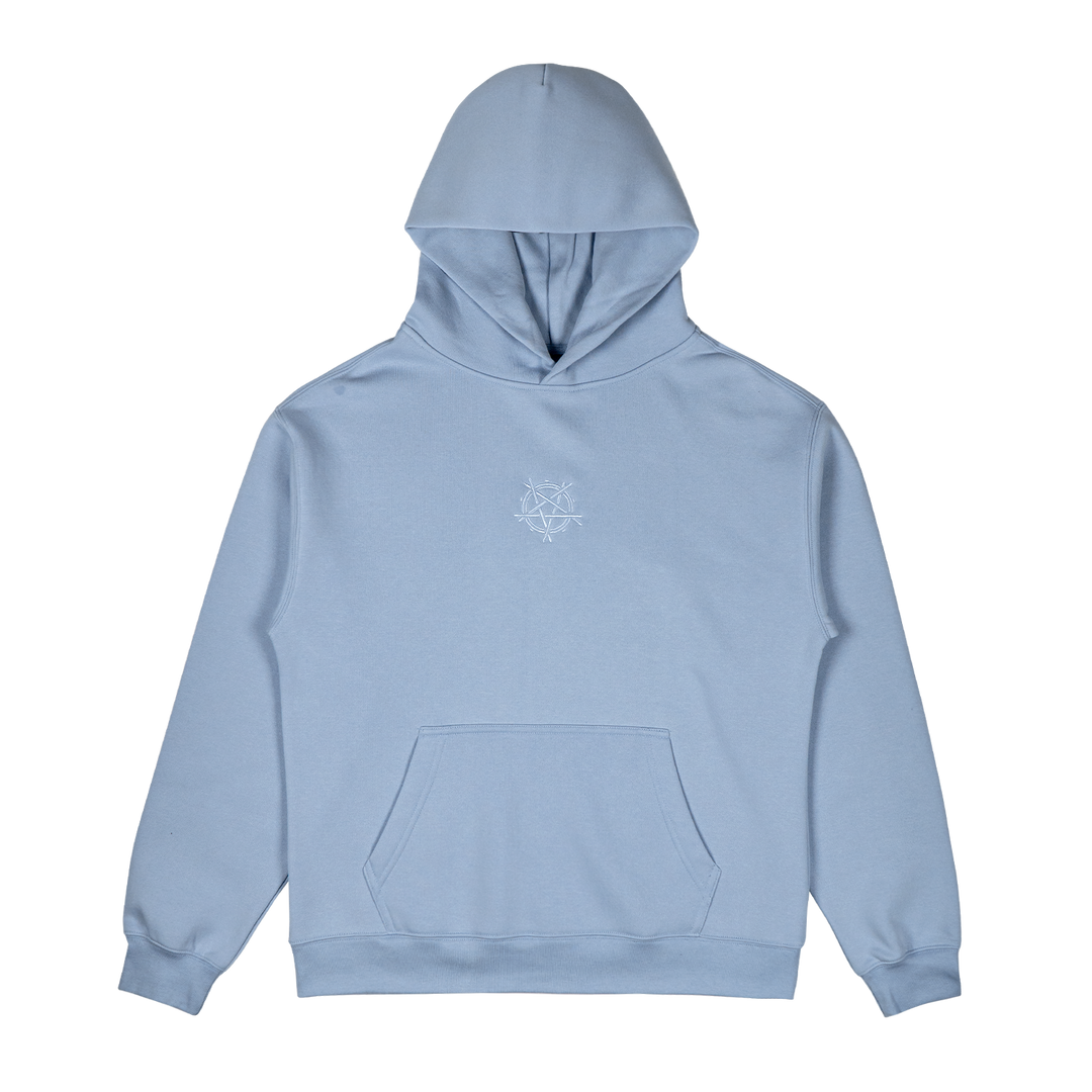 Powder blue hoodie best sale