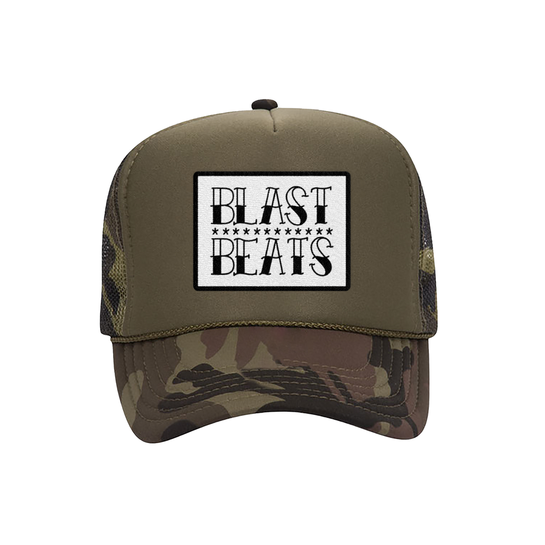 BLAST BEATS TRUCKER HAT - CAMO