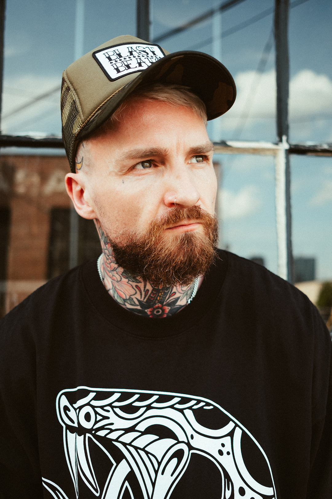 BLAST BEATS TRUCKER HAT - CAMO
