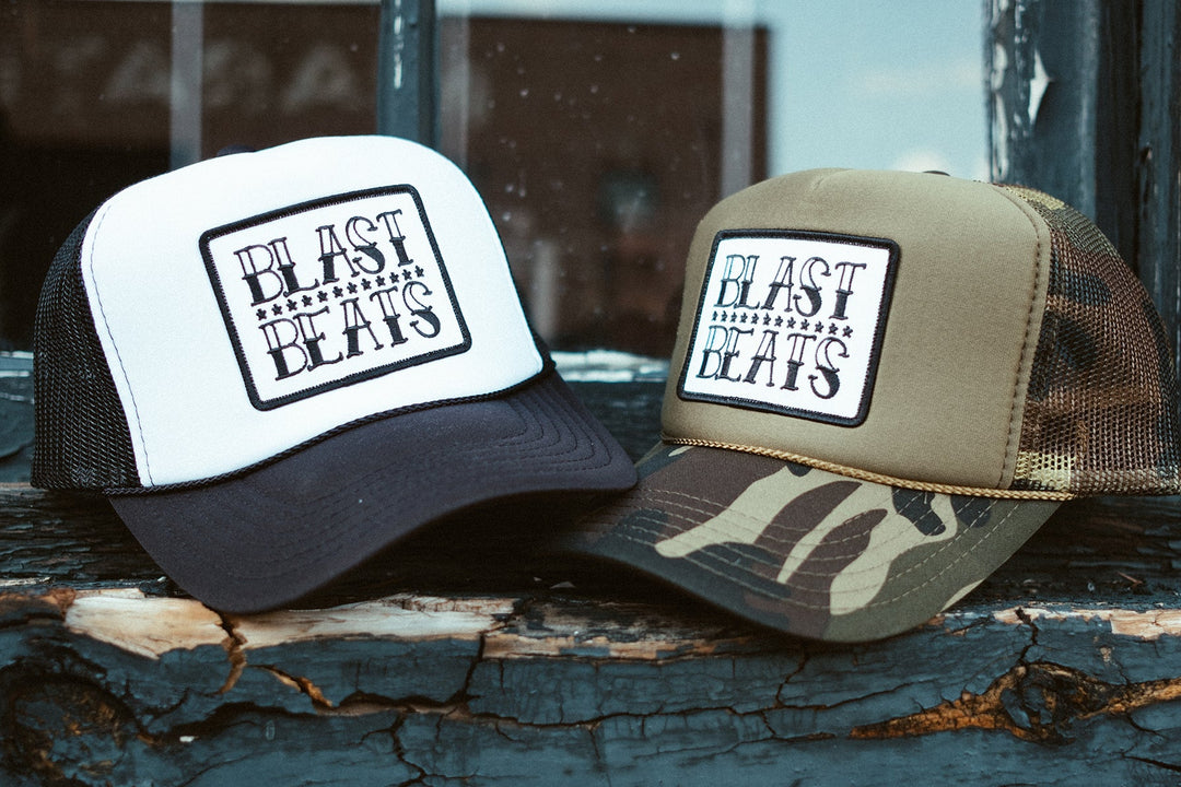 BLAST BEATS TRUCKER HAT - CAMO